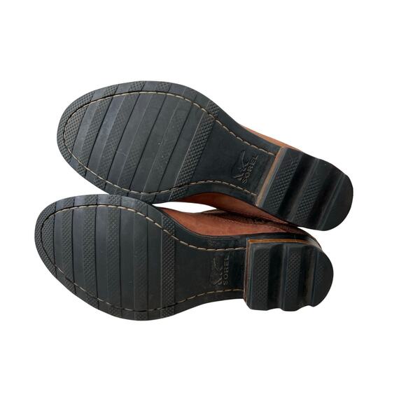 SOREL Lolla Leather Ankle Boots in Brown Women’s 7 - Picture 11 of 12